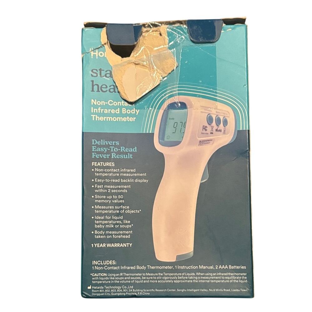 HoMedics Non-Contact Infrared Body Thermometer | New in Box (box damaged) - Picture 2 of 4